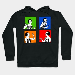 pop art flappers Hoodie